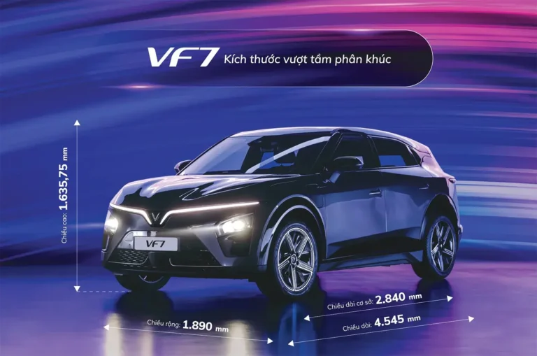 Xe điện Vinfast VF7 27 Xe điện vinfast VF7 ngoại thất 3