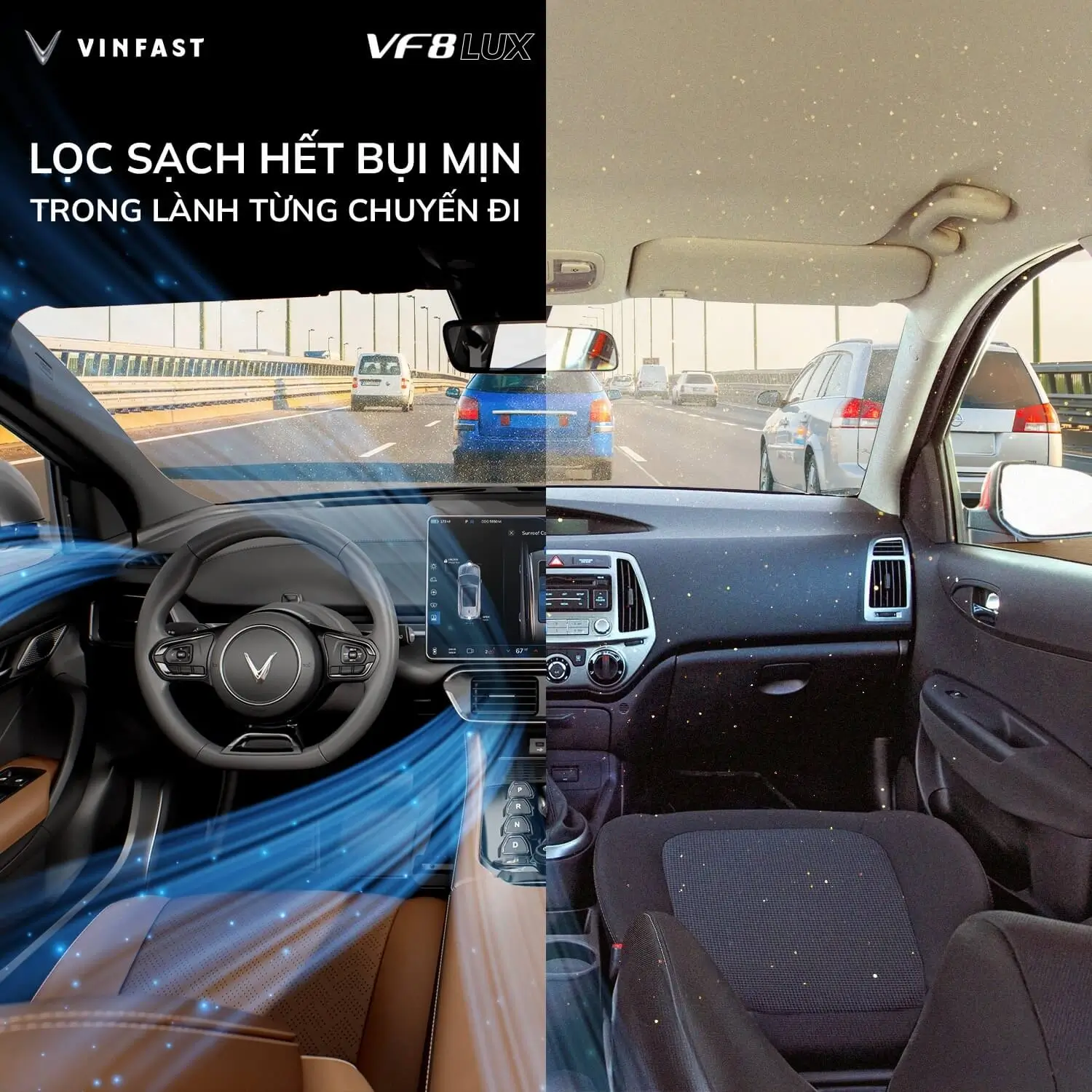 Xe điện Vinfast VF8 28 Xe điện VinFast VF8 noi that may dieu hoa